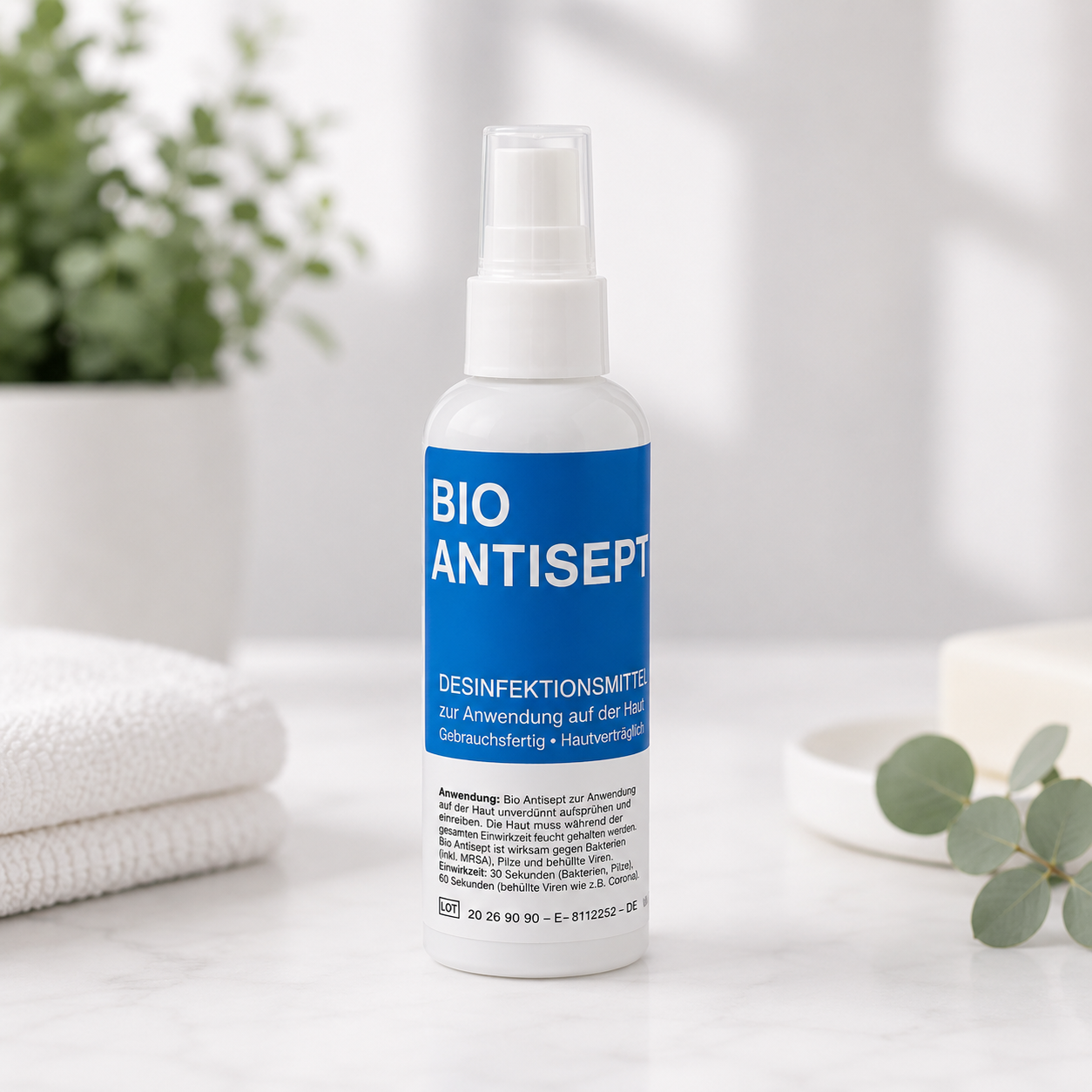 100ml Flasche Bioantiseptica-Spray Haut- und Händedesinfektion